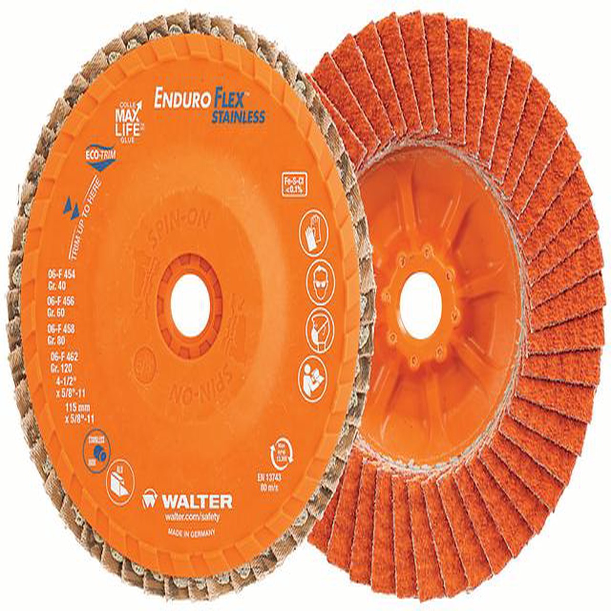 Abrasive Disc - Walter ENDURO-FLEX Stainless, 06F
