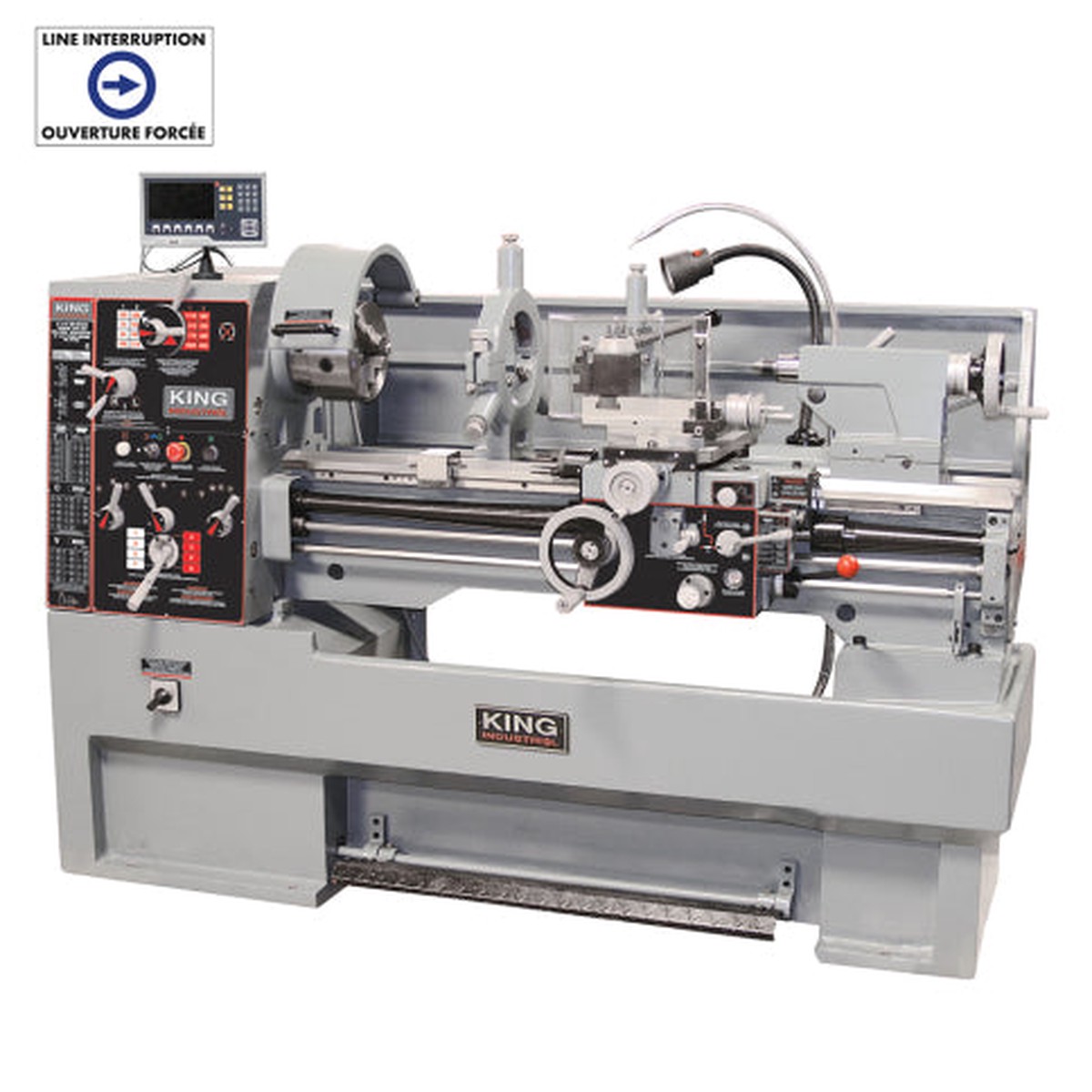 Lathe - King Canada 16" x 40" Metal Lathe W/Taper Attachment/DRO, 1640ML/55/DRO