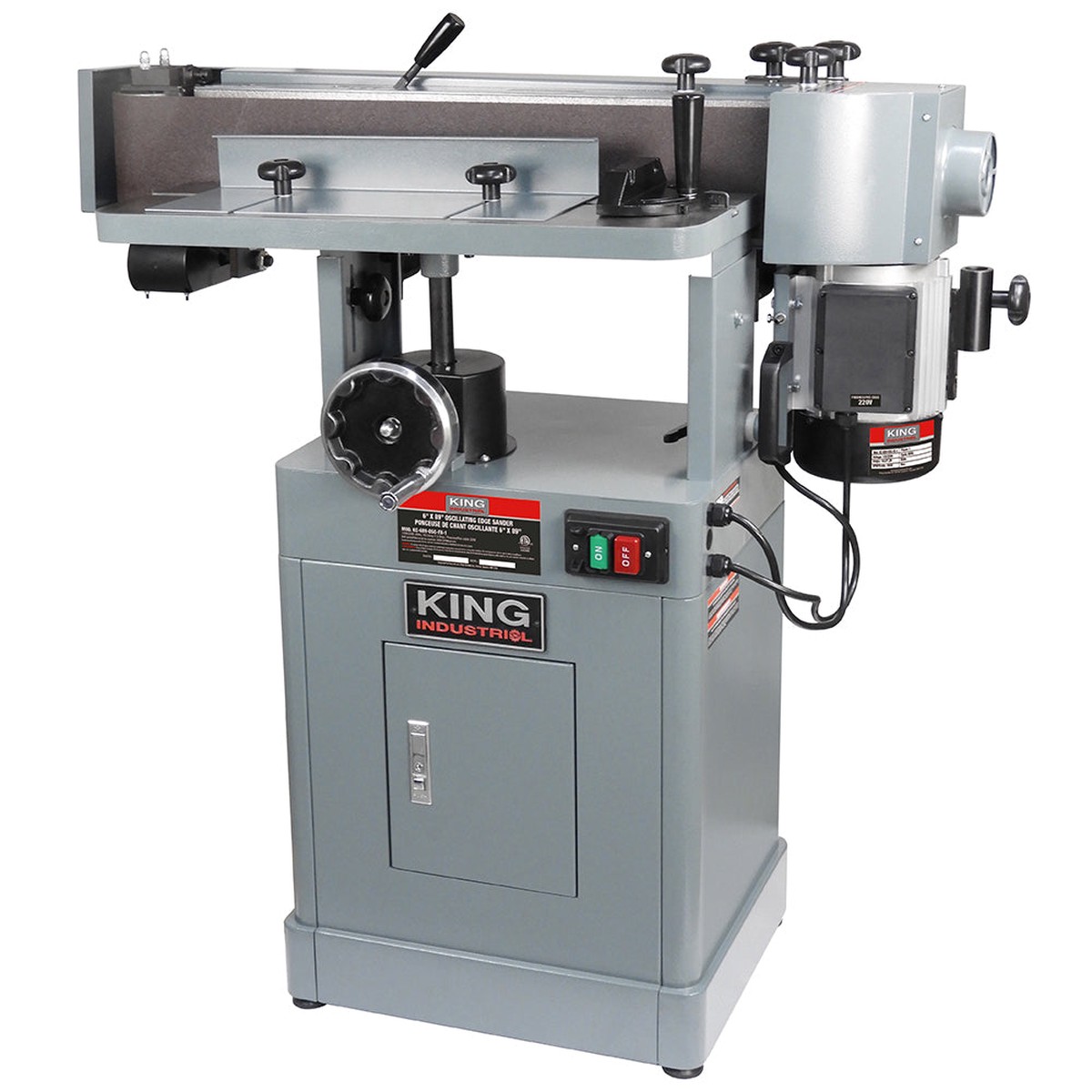 Sander - King Canada 6"x89" Oscillating Edge Sander, KC-689-OSC-FX-1