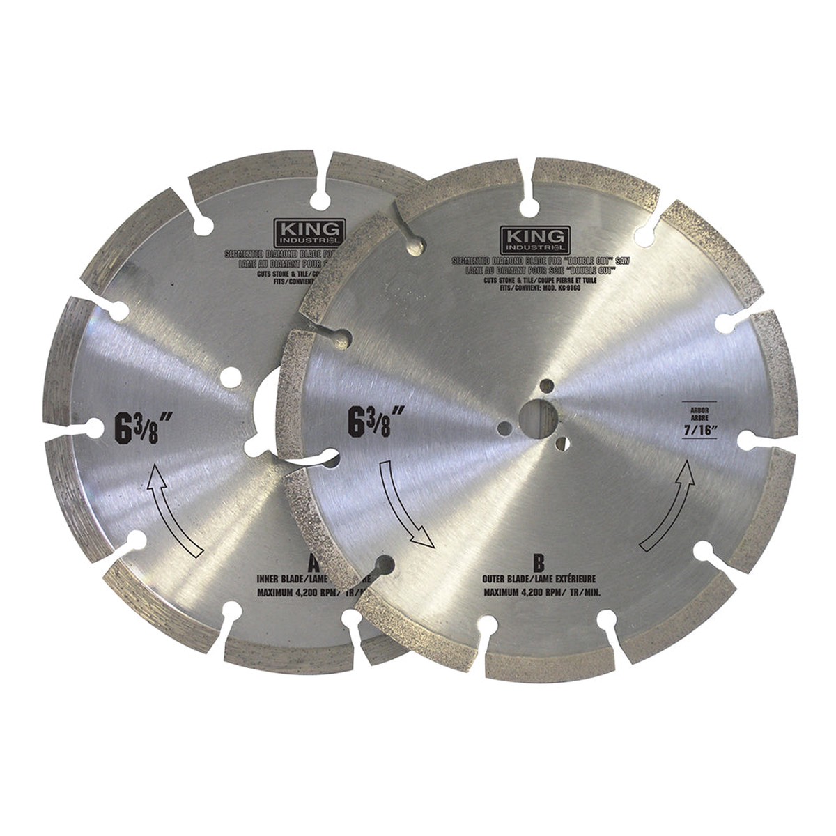 Saw Blade - King Canada TCT Stainless Steel Blade, Set, 6-3/8 fits KC-9160 only, KW-9162
