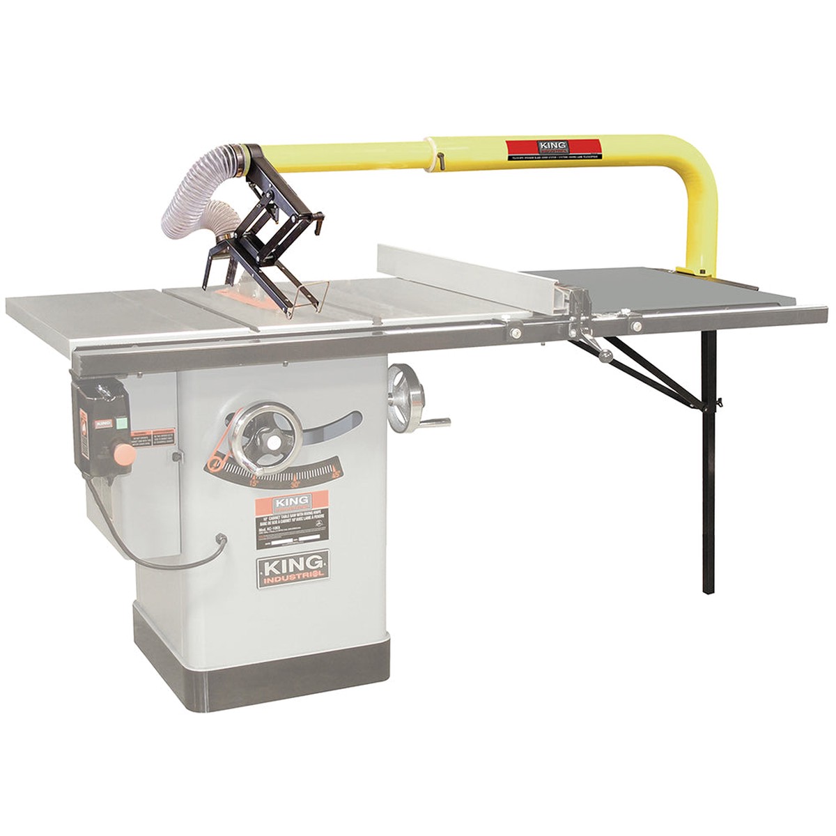 Table Accessories - King Canada Telescopic Overarm Blade Cover System, KXL-1015