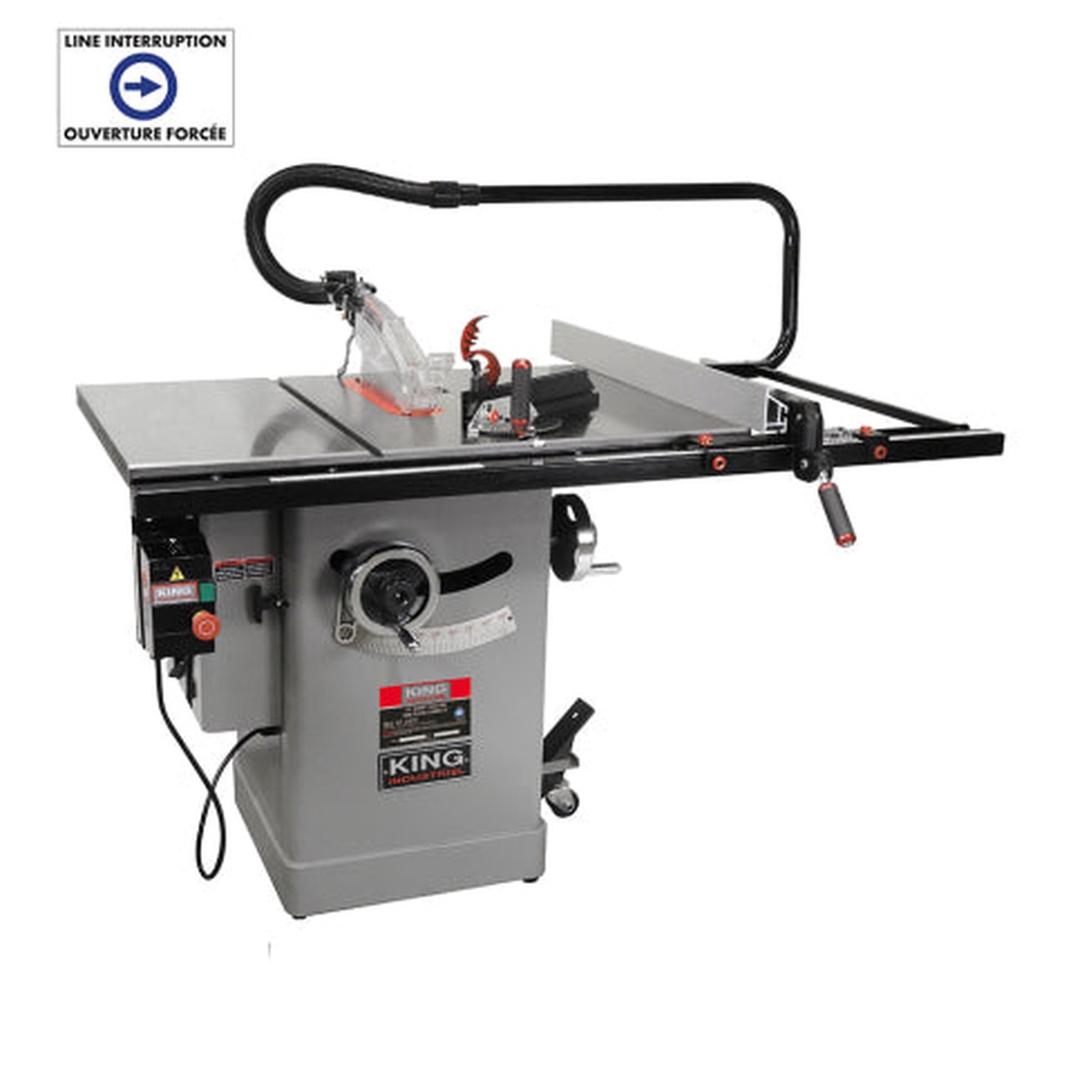 Table Saw - King Canada 10" Cabinet Table Saw with 30" Rip Fence System, KC-10FXT/L30