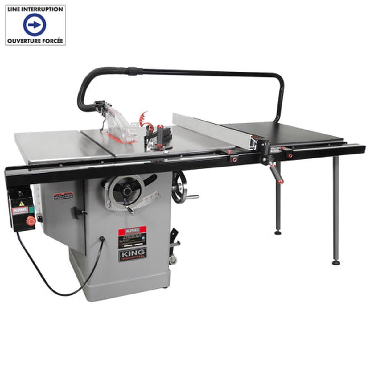 Table Saw - King Canada 10" Extreme Cabinet Table Saw with 50" RIP Fence and Extension Tab, KC-27FXT/H50X/50