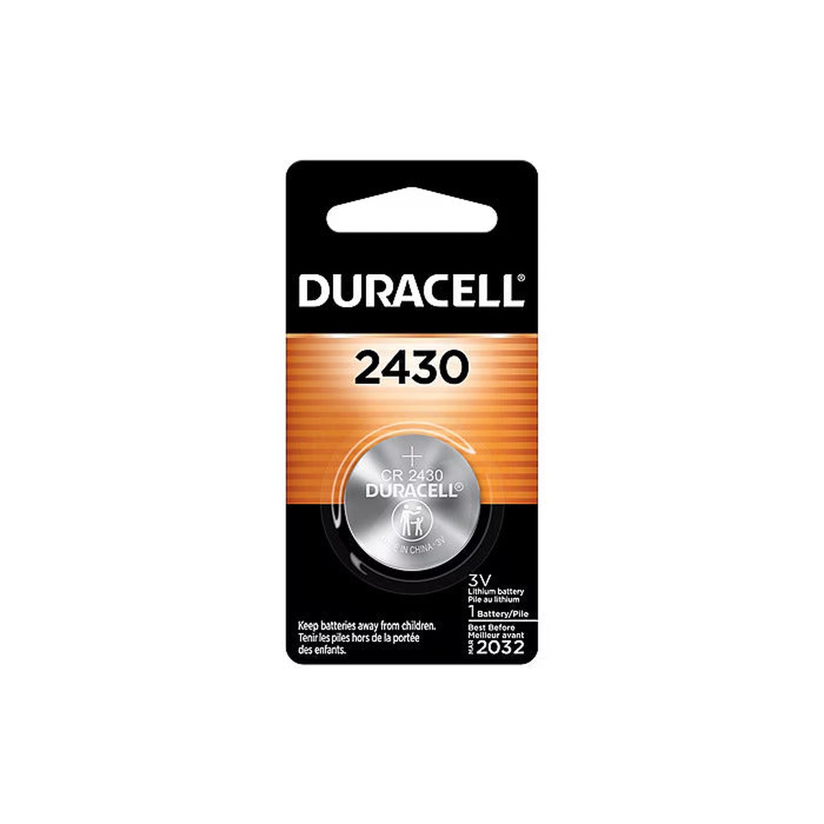 Batteries - Duracell 2430 Lithium Battery, 243-DL2430BPK