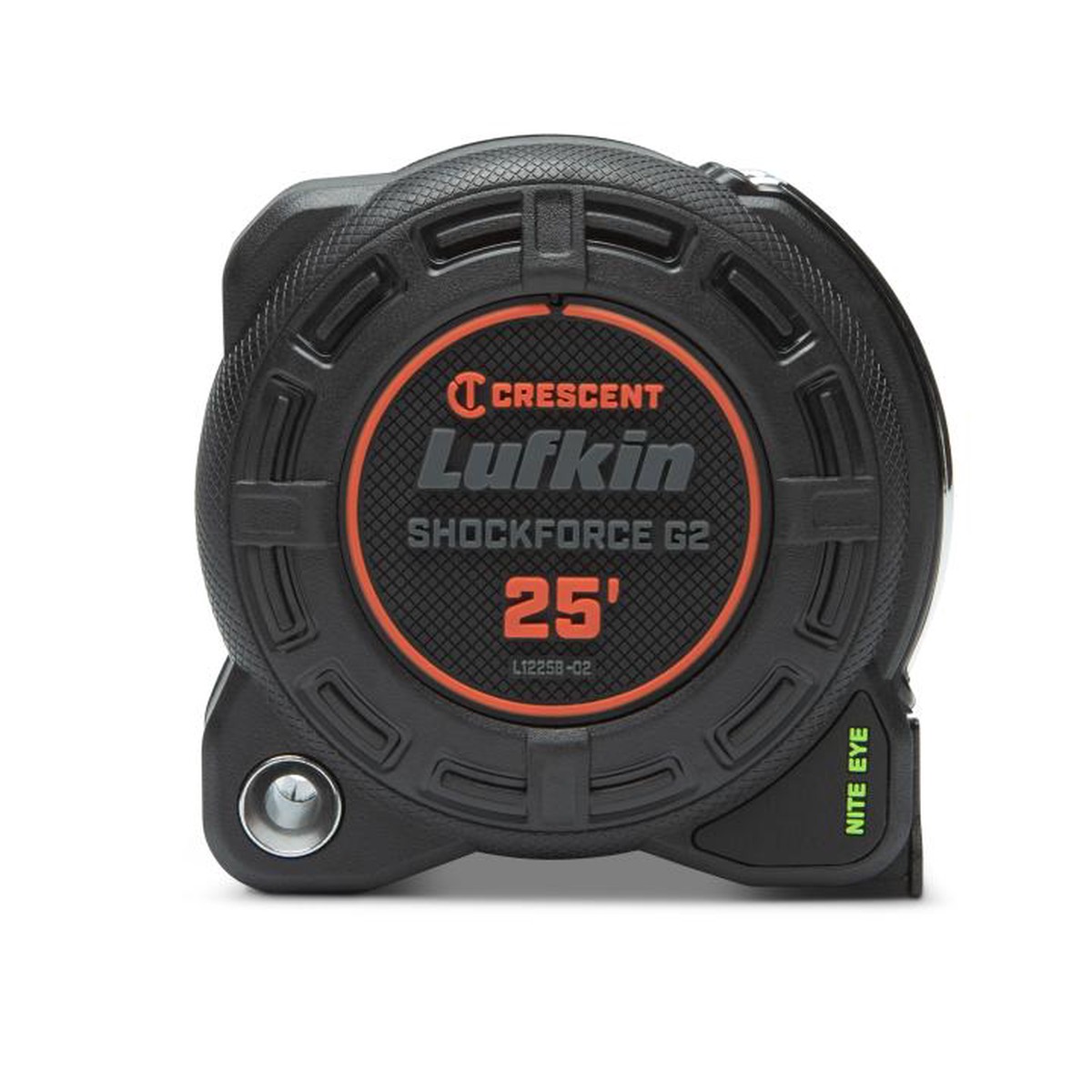Measuring Tape - Crescent Lufkin 1-1/4" x 25' SHOCKFORCE NITE EYE G2 Tape Measure, L1225B-02
