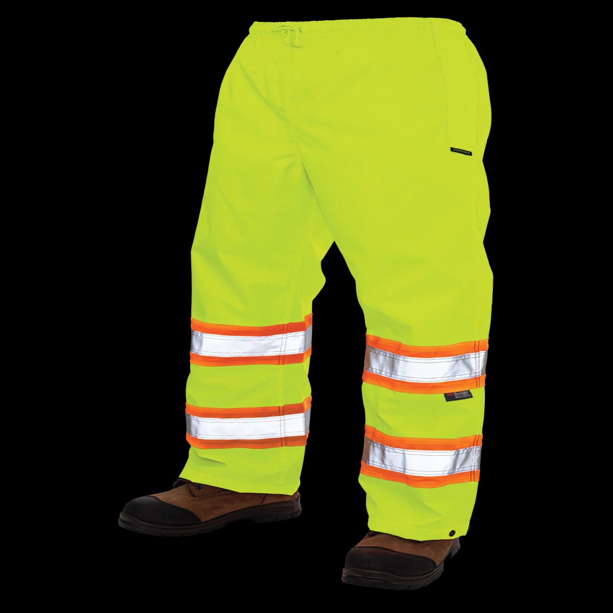 Rain Pants - Tough Duck Pull-On Ripstop Safety Rain Pant, S374