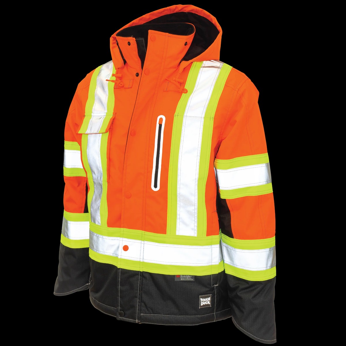 Safety Jacket - Tough Duck Ripstop Fleece-Lined Safety Jacket, S245