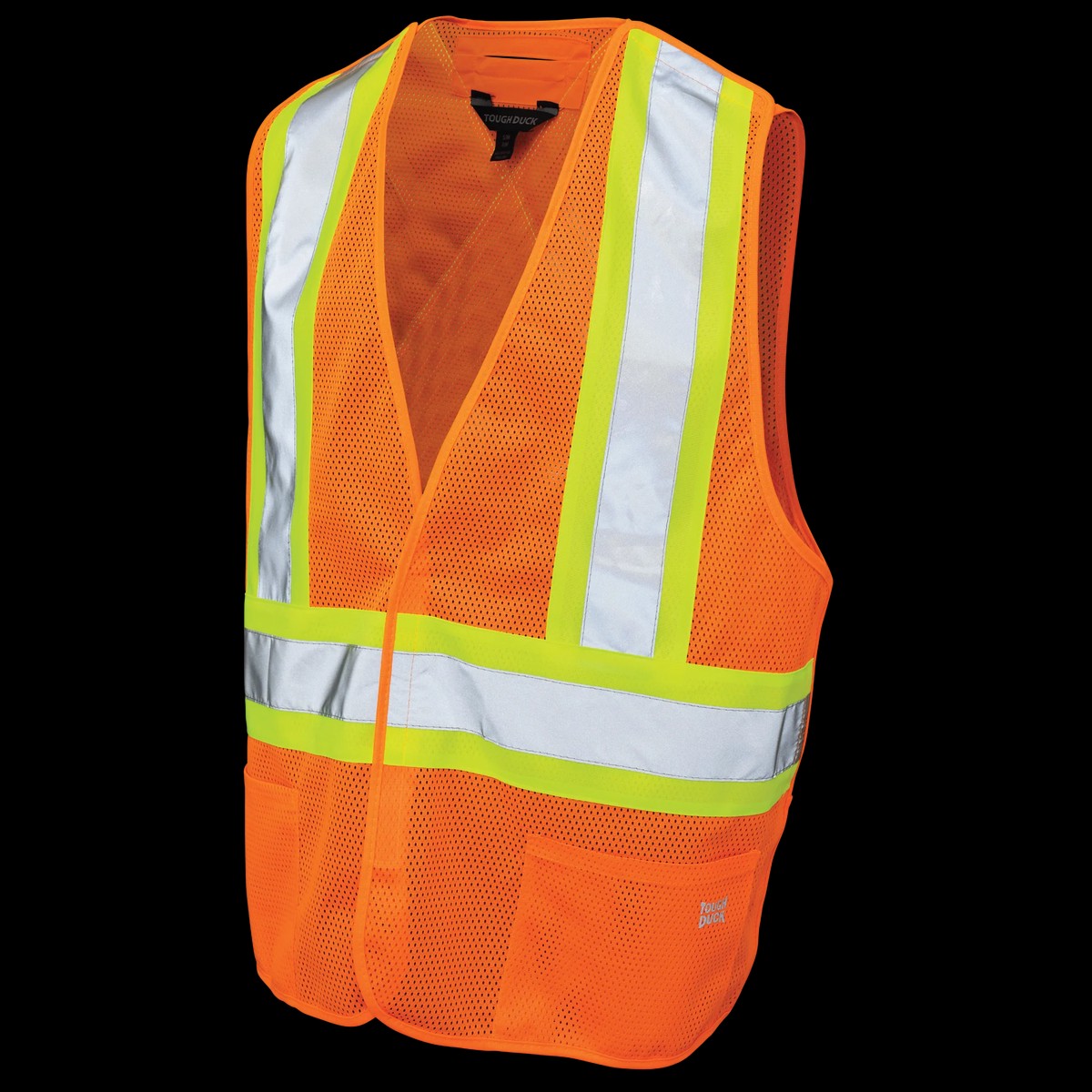 Safety Vest - Tough Duck Mesh 5-Point Tear-Away Safety Vest, S9I0