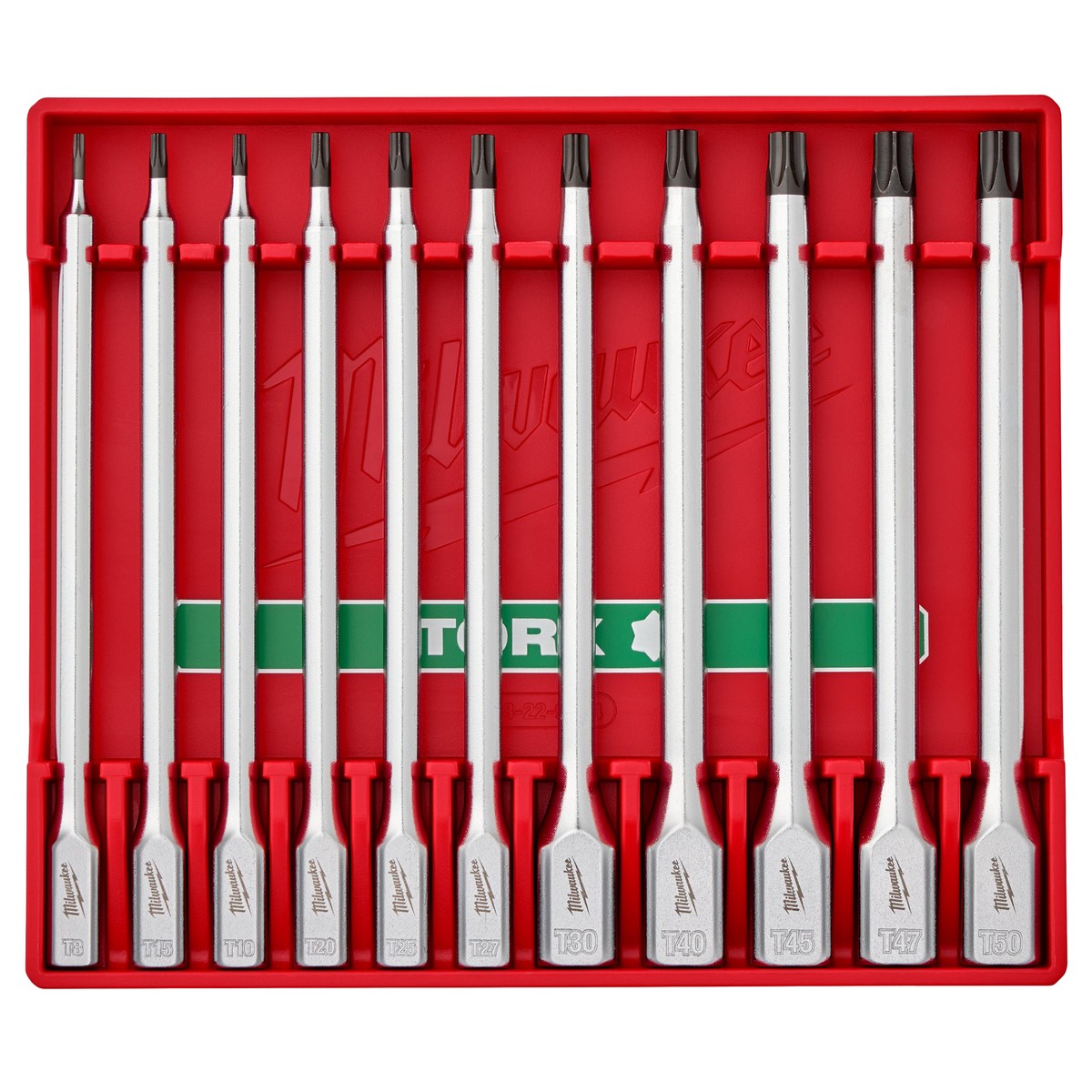 Socket Set - Milwaukee 11pc 1/4 and 3/8 Drive Long TORX Bit Socket Set, 48-22-9534