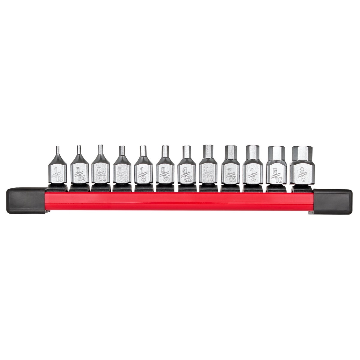 Socket Set - Milwaukee 12pc 1/4 Drive Low-Profile Hex Bit Socket Set - SAE, 48-22-9544