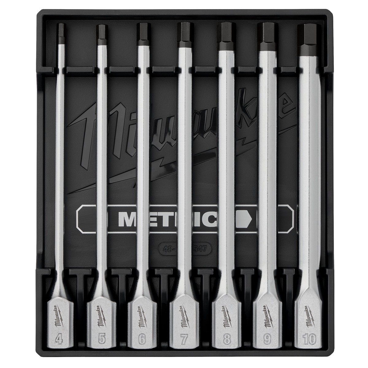 Socket Set - Milwaukee 7pc 3/8 Drive Long Hex Bit Socket Set - Metric, 48-22-9547