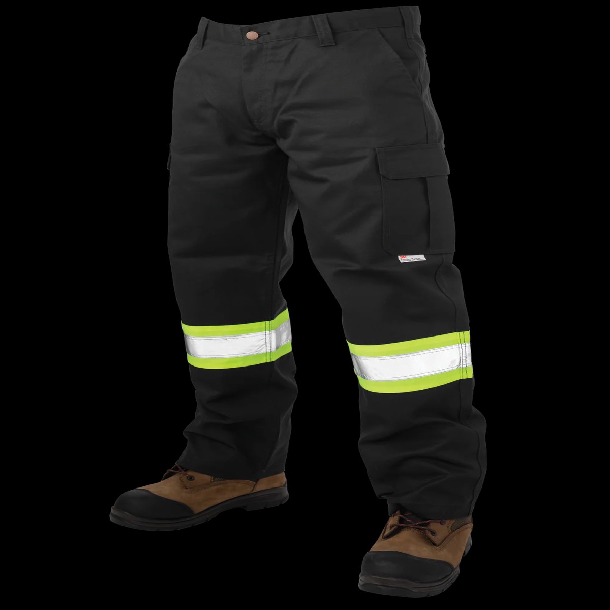 Work Pants - Tough Duck Relaxed-Fit Twill Safety Cargo Utility Pant, S607