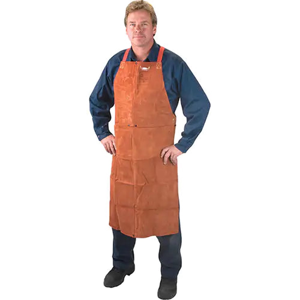 Apron - Weld-Mate Leather Apron, Bib, 36" L, Lava Brown, TTU393