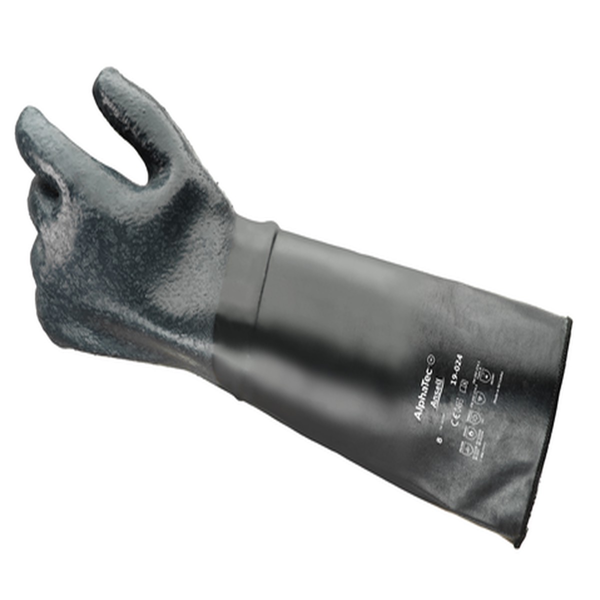 Chemical Resistant Gloves - Ansell AlphaTec Thermoprene Neoprene Glove, Size 10, 19-024
