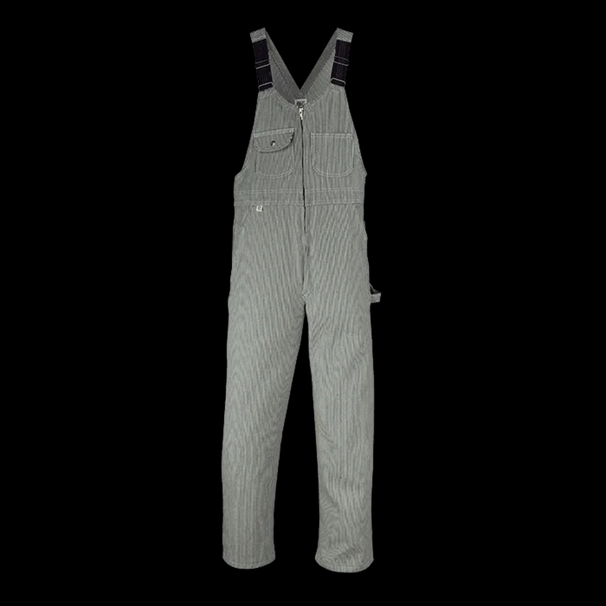 Coveralls - Big Bill Hickory Stripe Bib Overall with Zip Front Closure, 93