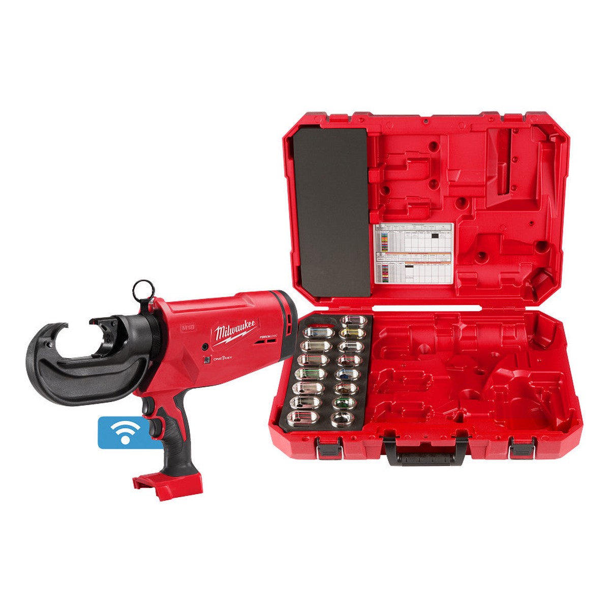 Crimping Tool - Milwaukee M18 FORCE LOGIC 750 MCM Crimper with #6 - 750 MCM Cu Dies, 2779-750CU