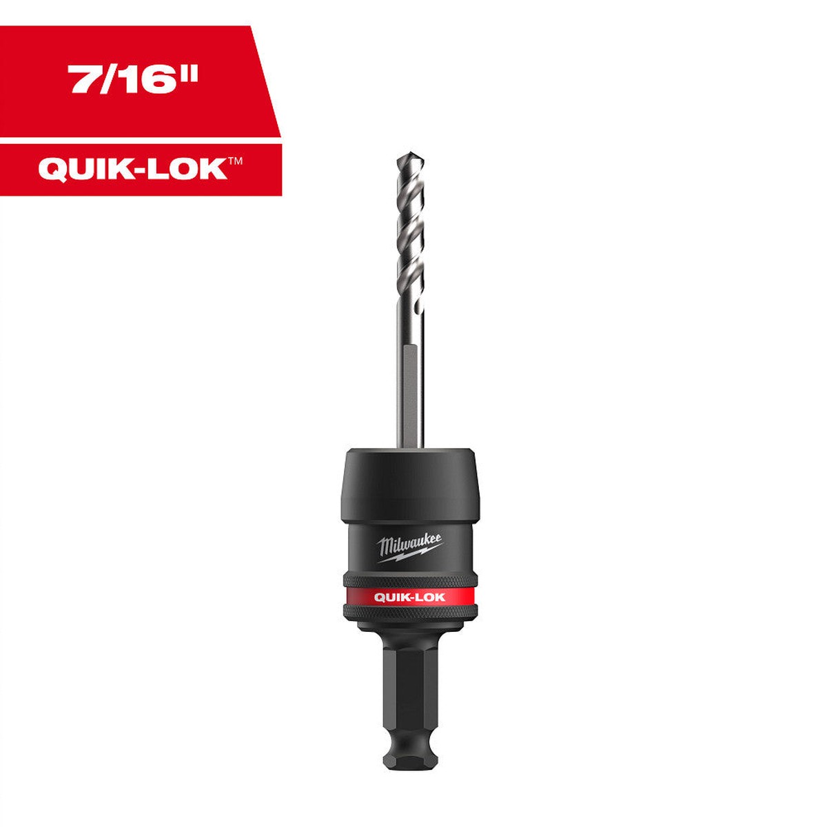 Hole Saw - Milwaukee 5PC 7/16" QUIK-LOK Arbor Set, 49-56-7555