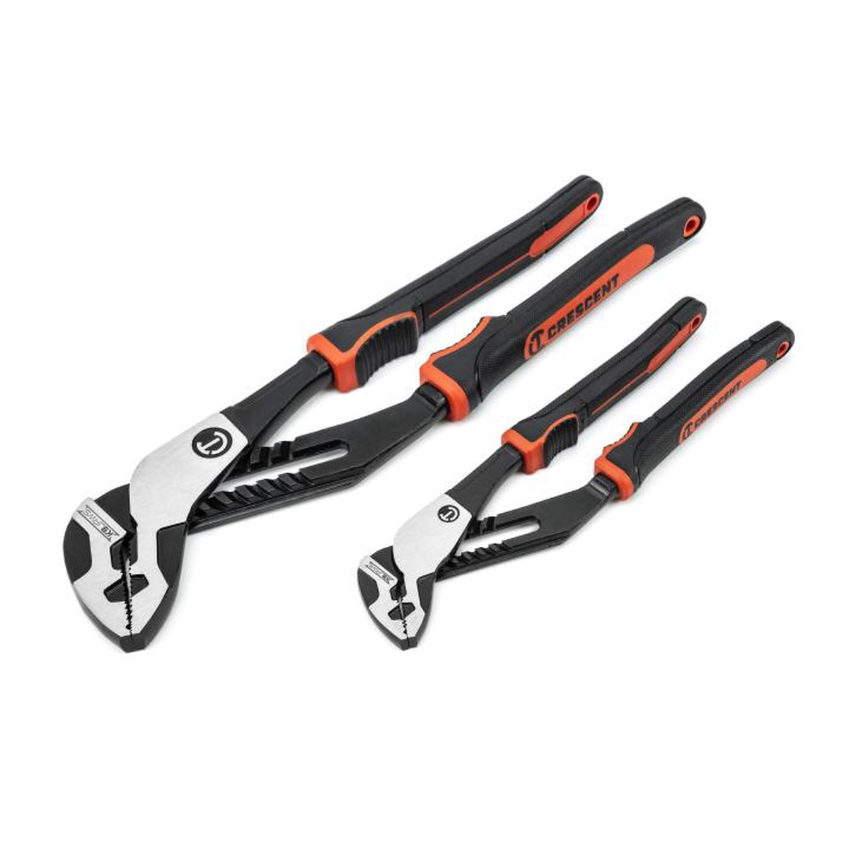 Pliers - Crescent 2 Piece Z2 K9 Straight Jaw Dual Material Tongue and Groove Plier Set, RTZ2CGSET2