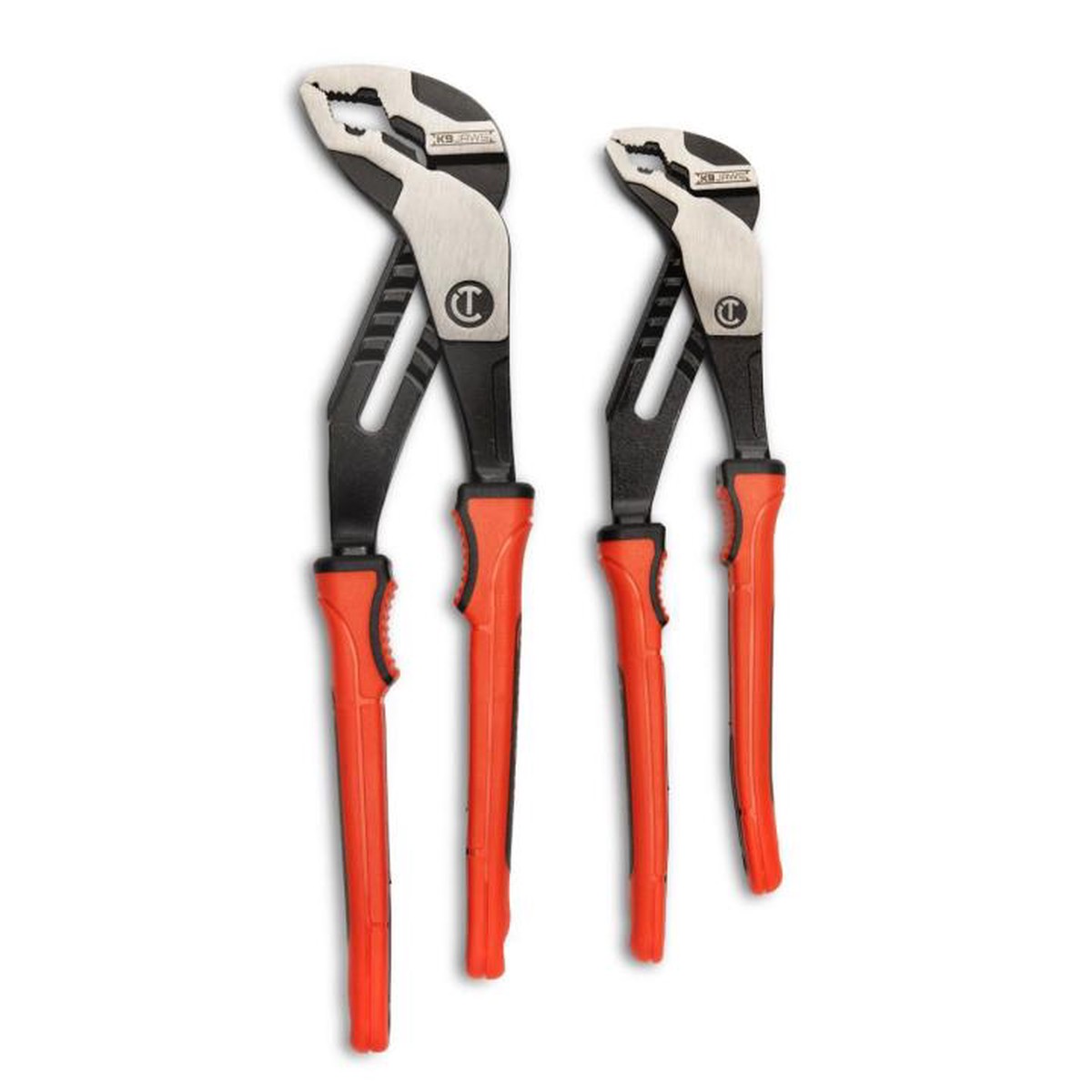 Pliers - Crescent 2 Piece Z2 K9 V-Jaw Dual Material Tongue and Groove Plier Set, RTZ2CGVSET2