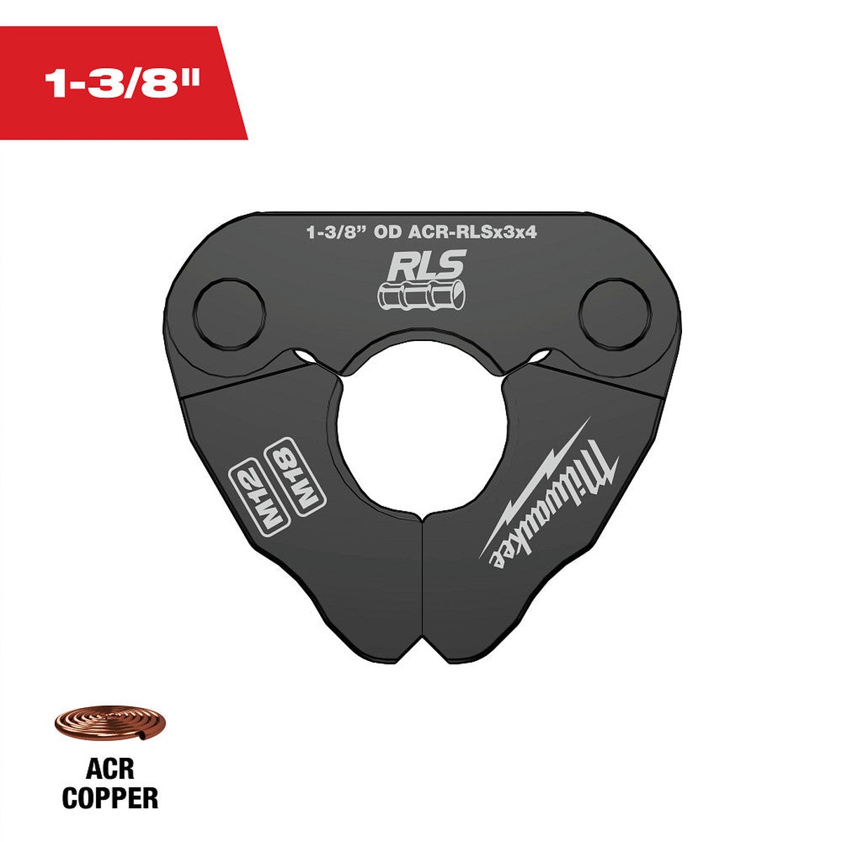 Press Tool - Milwaukee 1-3/8" RLS Pivoting Press Ring, 49-16-2658RX