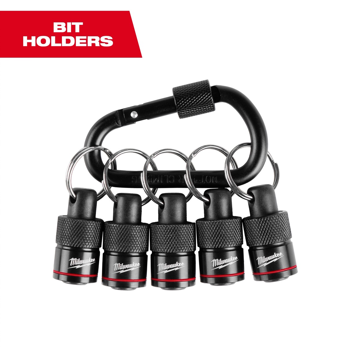 Carabiner - Milwaukee 5PC Bit Holder with Carabiner, 48-32-4537