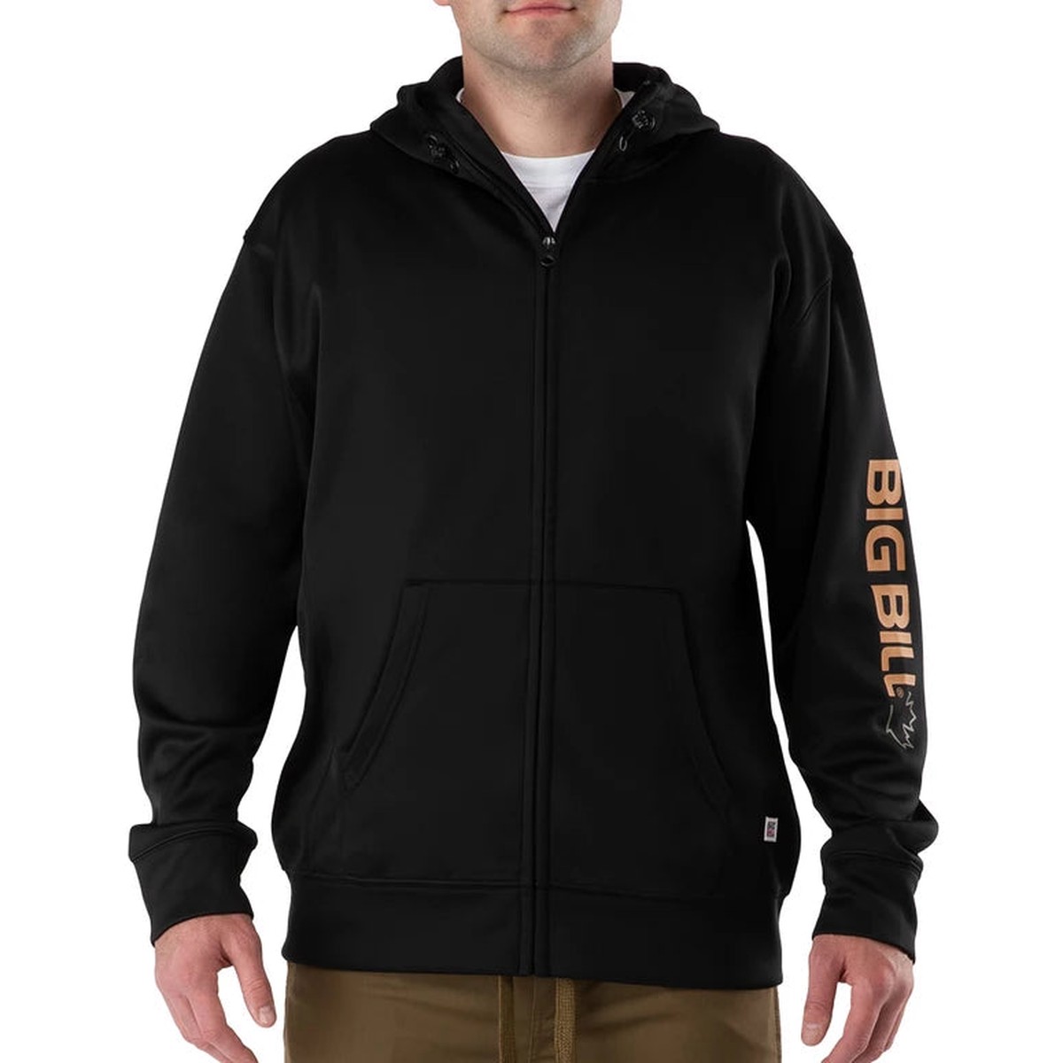 Hoodie - Big Bill Technical Fleece Full-Zip Hoodie w/ Graphic Logo, BBFL90