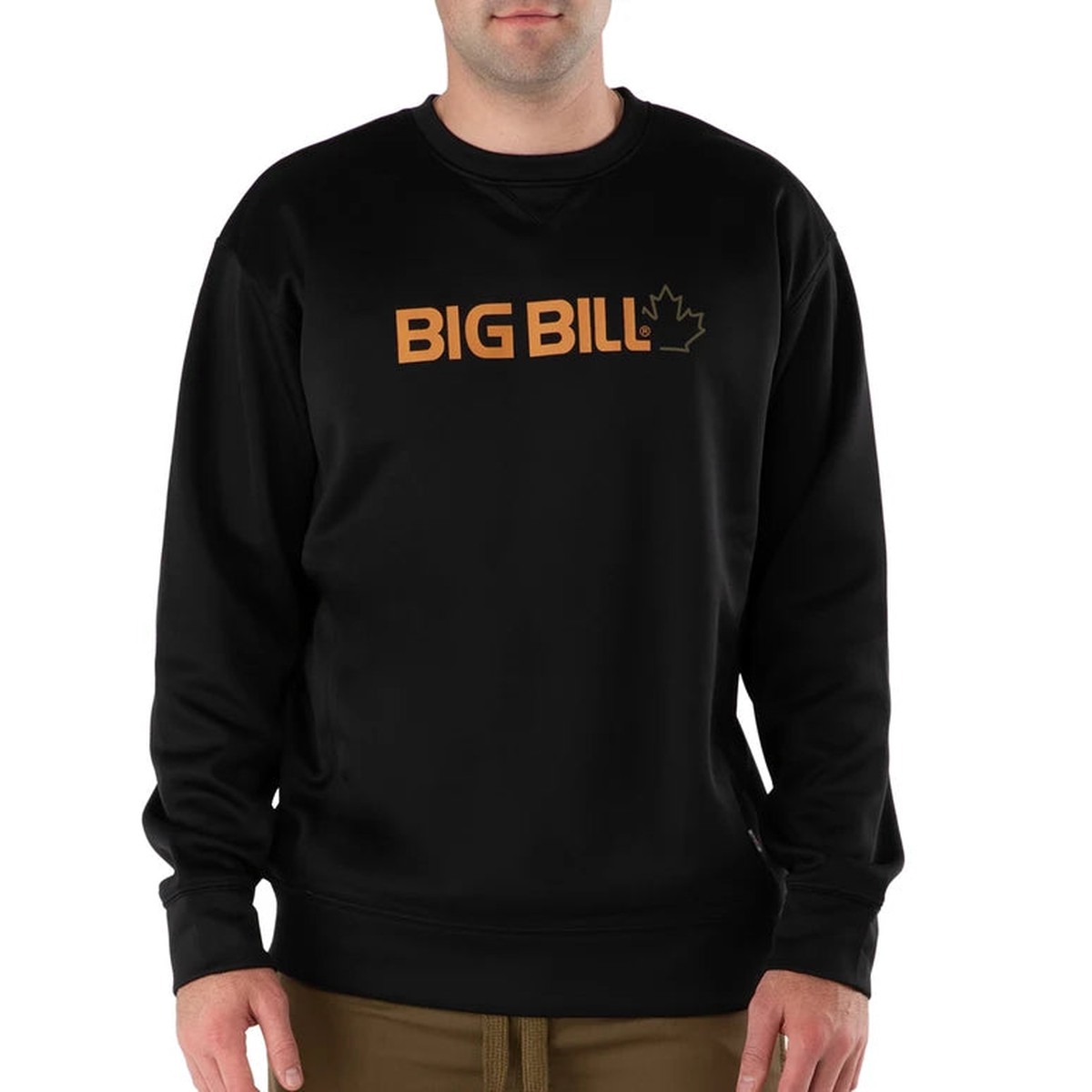 Long-Sleeved Shirt - Big Bill Technical Fleece Crewneck w/ Graphic Logo, BBFL70