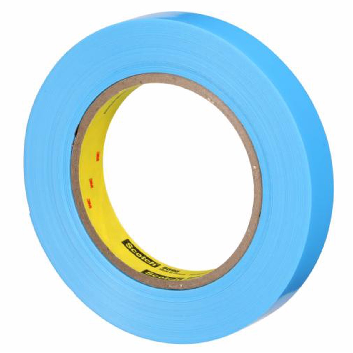 Tape - 3M Scotch Strapping Tape, Blue, 18 mm x 55 m, 48 Roll/Case, 8896-18X55-BLU