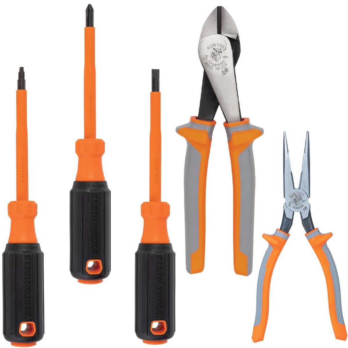 Tool Set - Klein Tools 1000V Insulated Tool Set, 5-Piece, 9419R