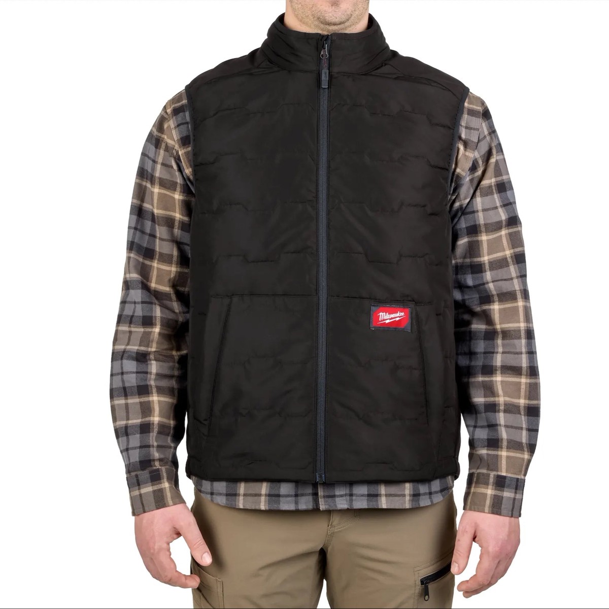 Vest - Milwaukee Men's FREEFLEX Black or Brown Lightweight Insulated Vest, M350