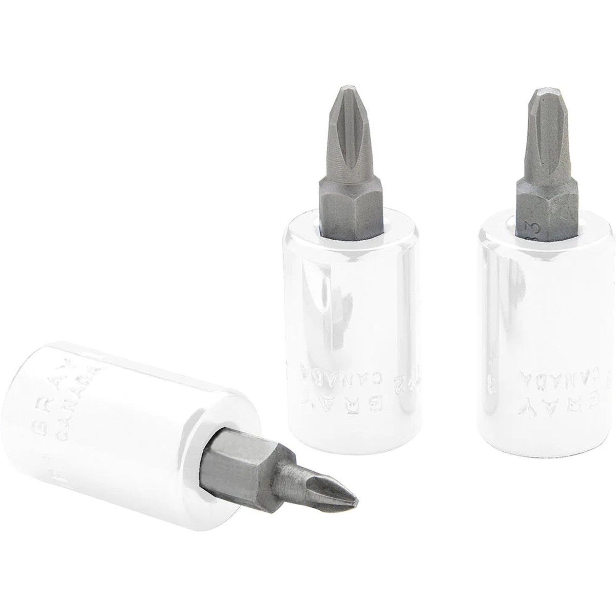 Bits - Gray Tools Replacement Bits for 3/8" Drive Phillips Head Sockets, 7681