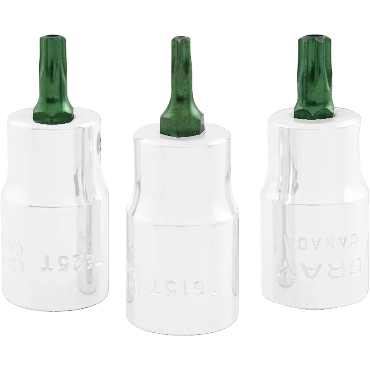 Bits - Gray Tools Replacement Bits for 3/8" Drive Torx Head Sockets - Tamper Resistant - Standard Length, 78127T
