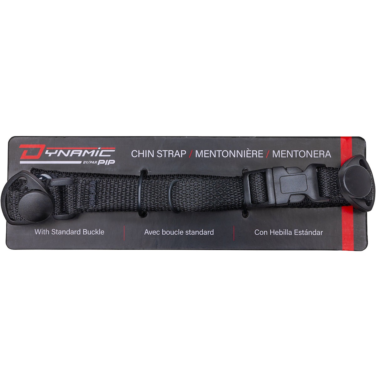 Chin Strap - PIP 4-Point Chin Strap, Nylon, Black, HP542C2