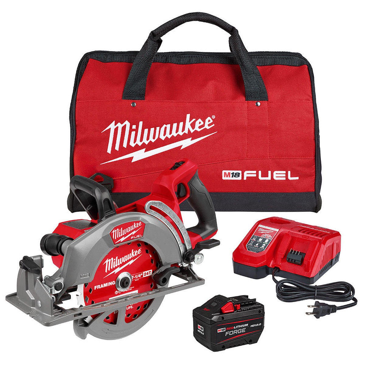 Circular Saw Kit - Milwaukee M18 FUEL 7-1/4" Rear Handle Circular Saw Kit, 2930-21HD