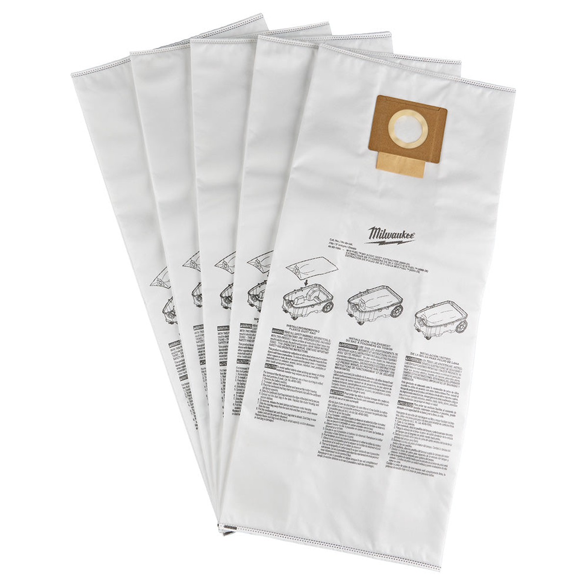 Dust Bags - Milwaukee Fleece Dust Bags (5PK), 49-90-1969
