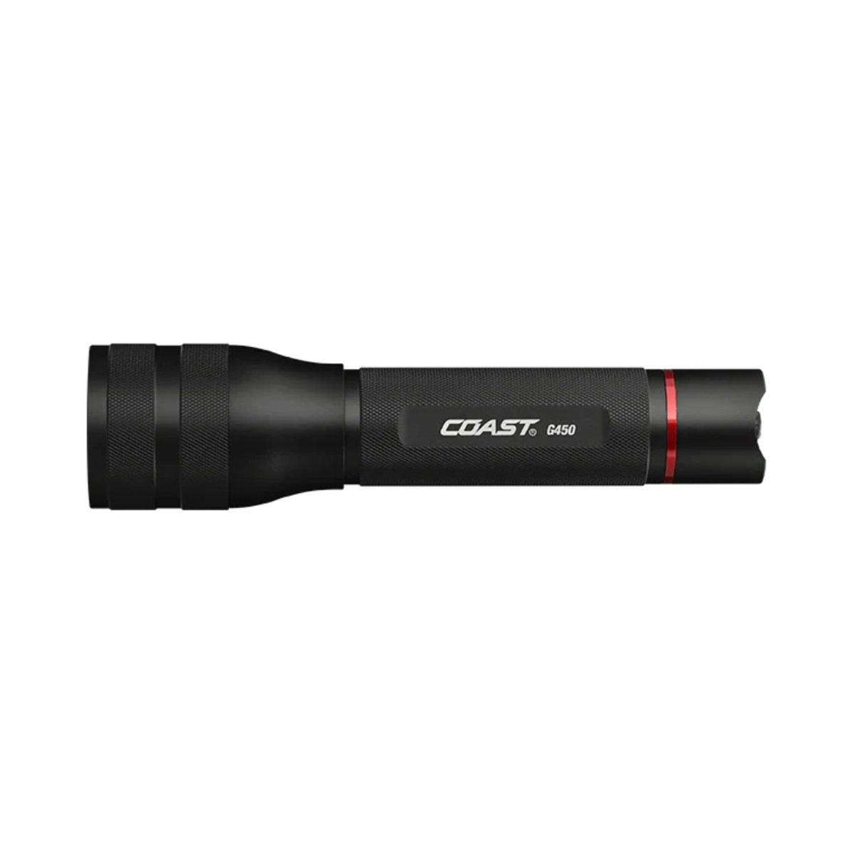 Flashlight - COAST G450 Black 2000 Lumens Pure Beam Focusing 6AA Flashlight, Black, 30609