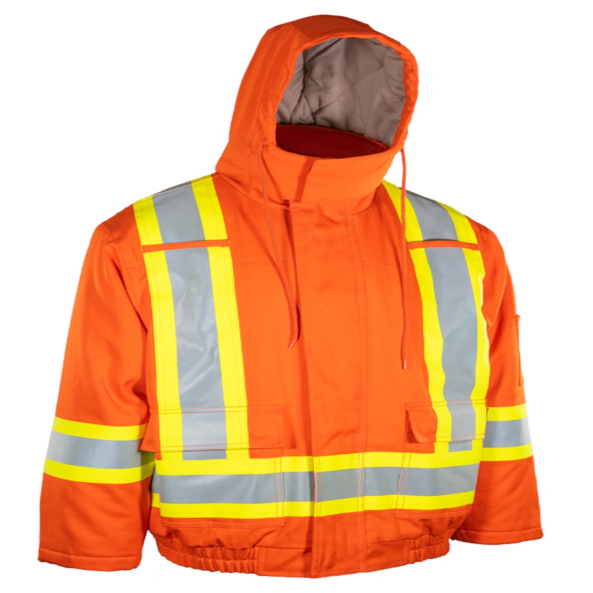 Insulated Bomber Jacket - PIP Bisley AR/FR Dual-Certified Insulated Bomber Jacket - 33.3 cal/cm2, 9100-FRBJX4