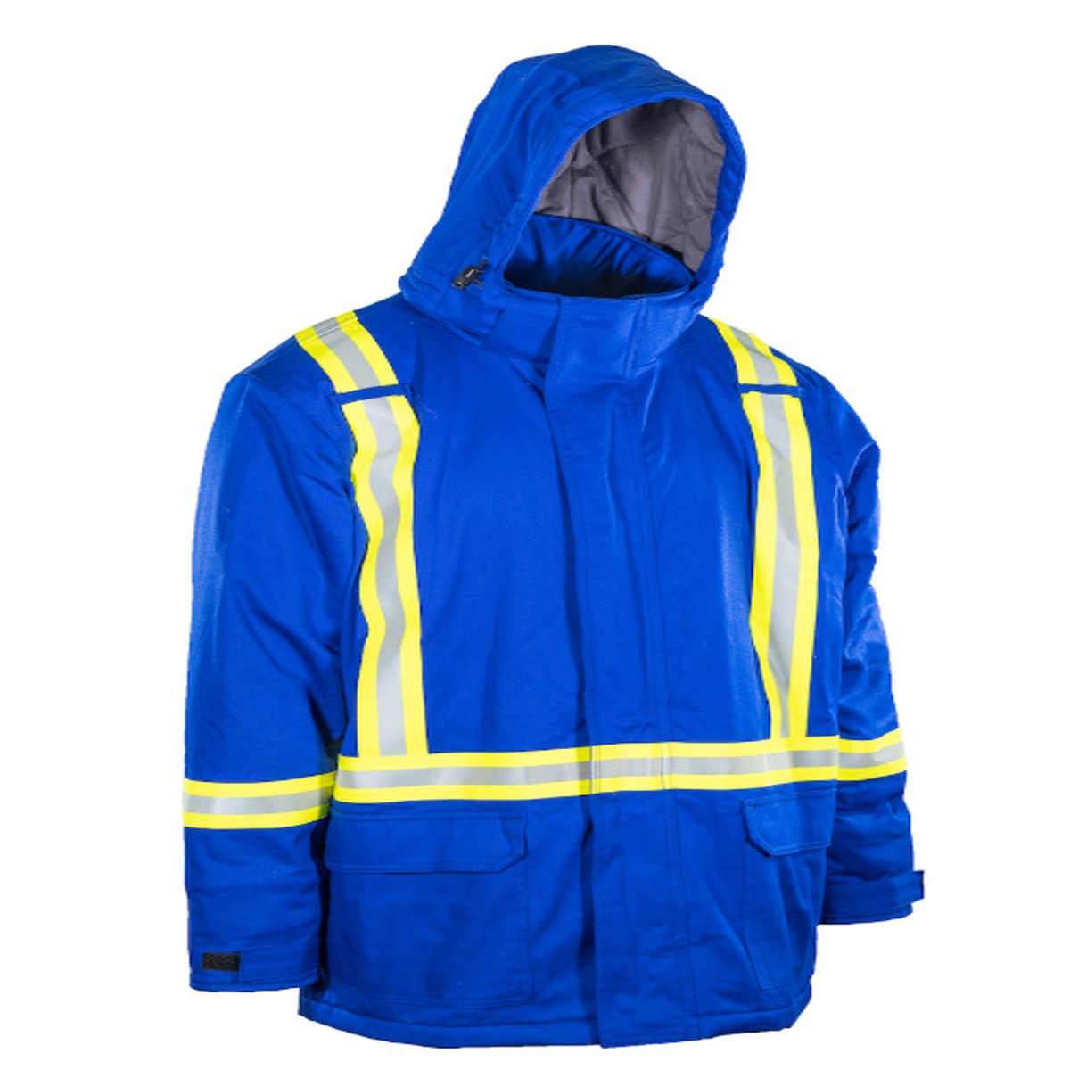 Insulated Parka Jacket - PIP Bisley AR/FR Dual-Certified Insulated Parka Jacket - 33.3 cal/cm2, 9100-FRPJ-RB