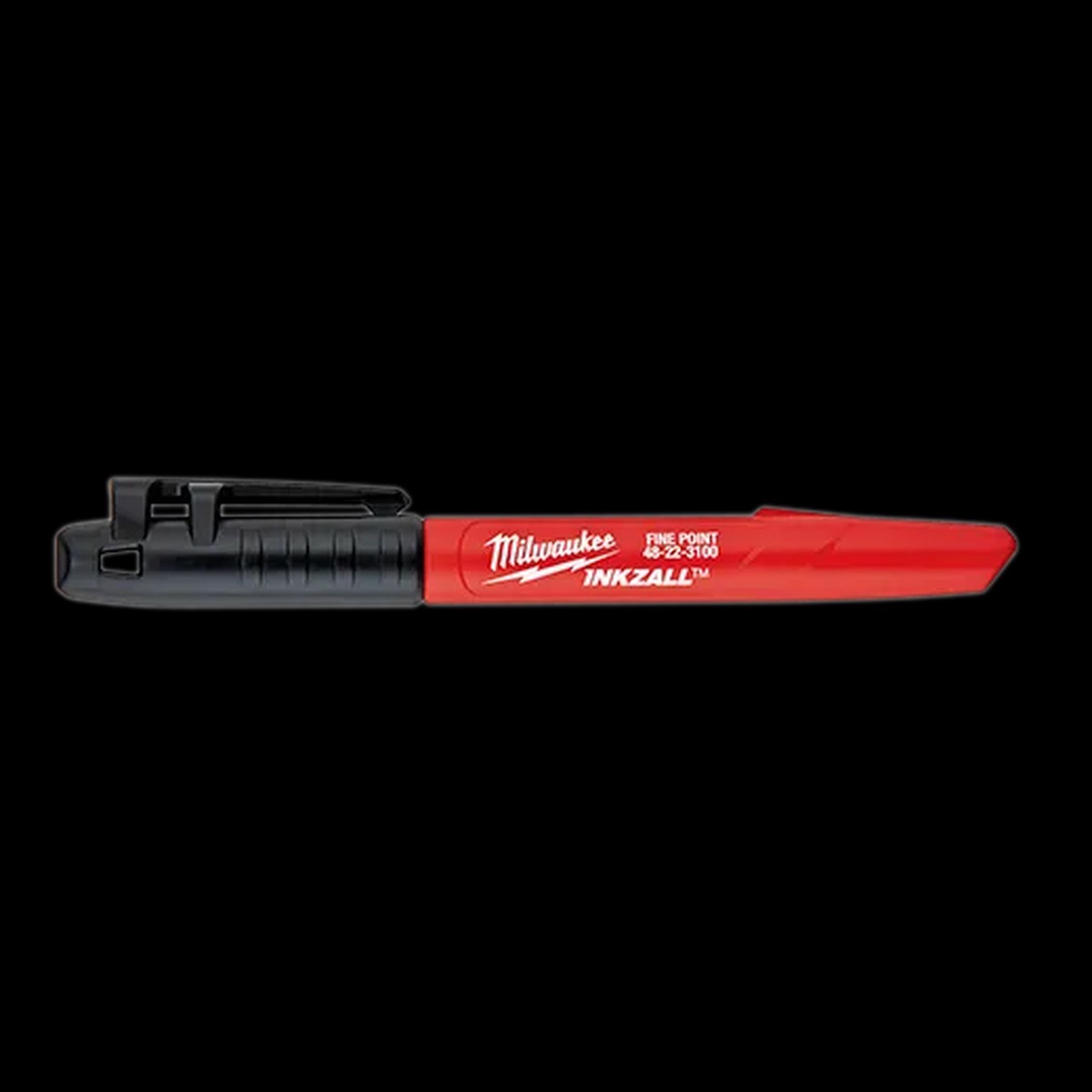 Marker - Milwaukee INKZALL Fine Point Black Marker (Pack of 12), 48-22-3209