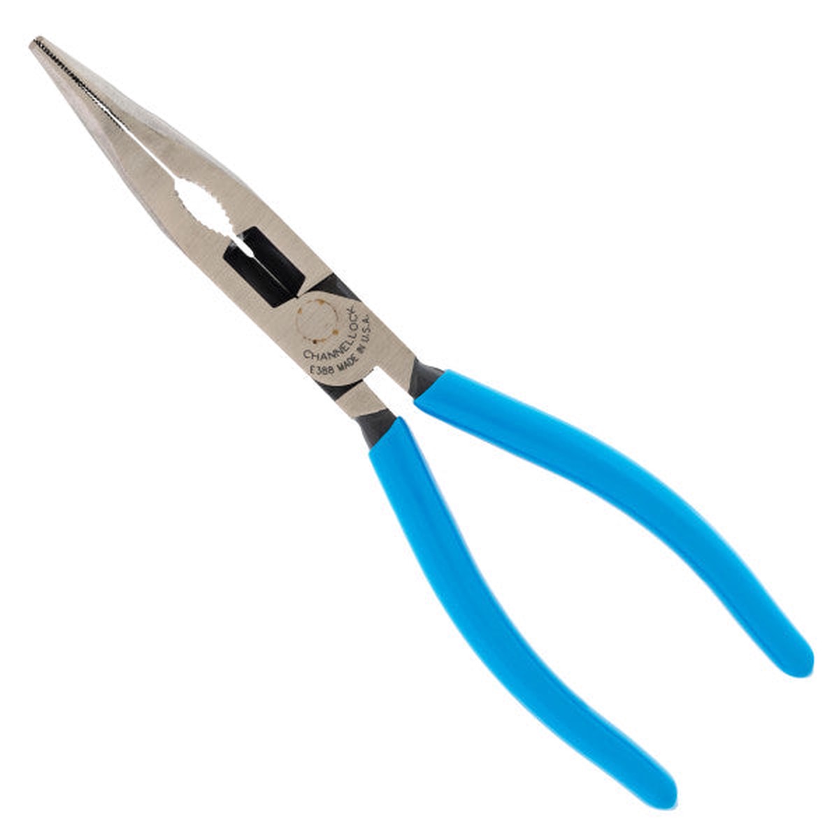 Pliers - Channellock 8" XLT Combination Bent Long Nose Pliers with Cutter, 388