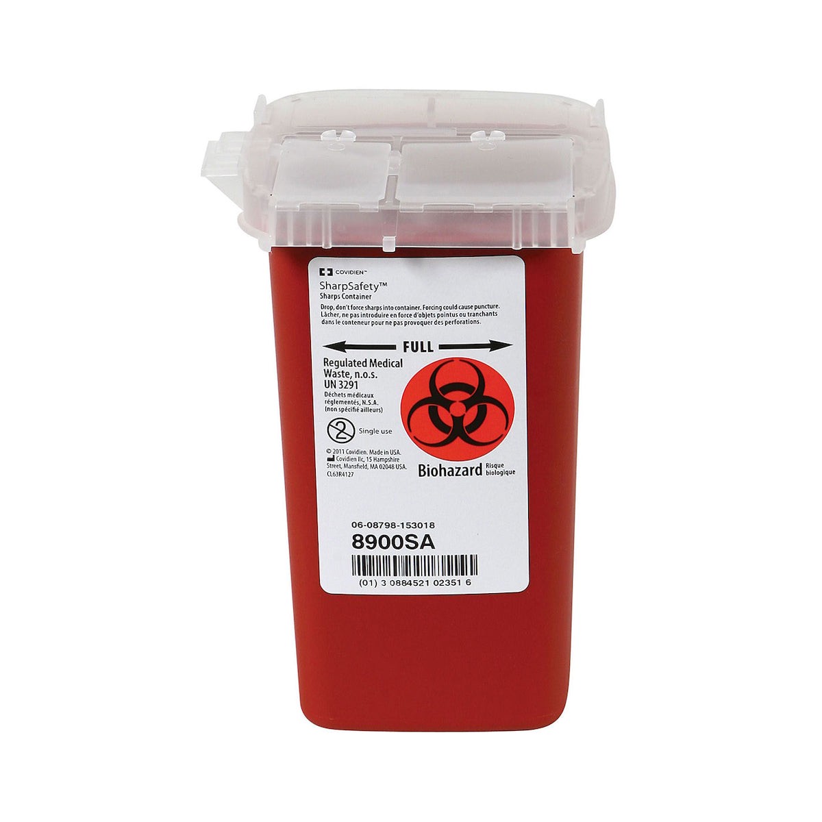 Sharps Container - PIP Dynamic Phlebotomy Sharps Container 1 L, FA8900SA