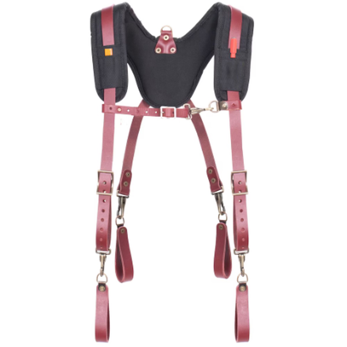 Suspenders - Kuny's Fully-Adjustable, Padded Yoke Leather Suspenders, 21522