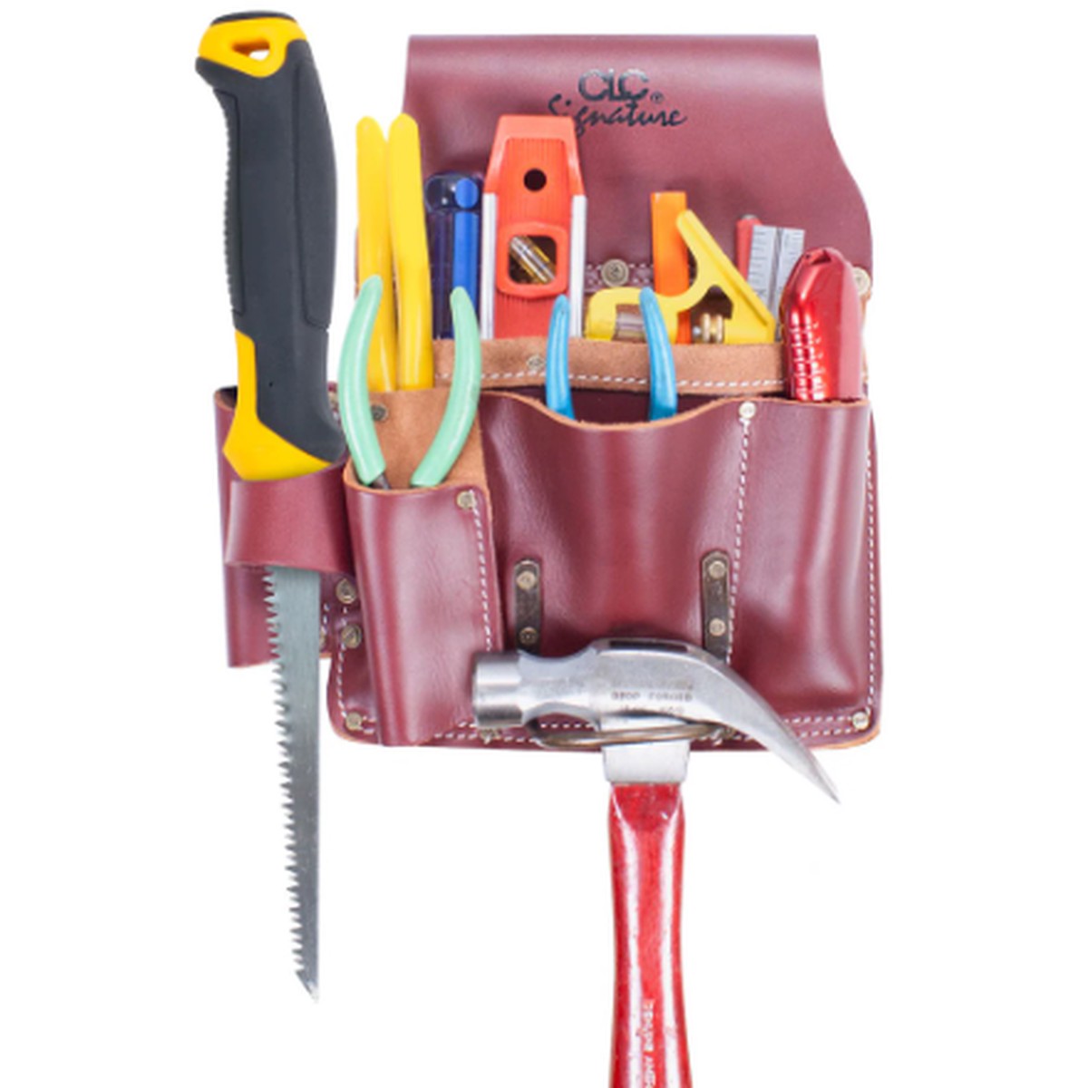 Tool Pouch - Kuny's 11 Pocket Pro Drywaller's Heavy Duty Leather Tool Pouch, 21485