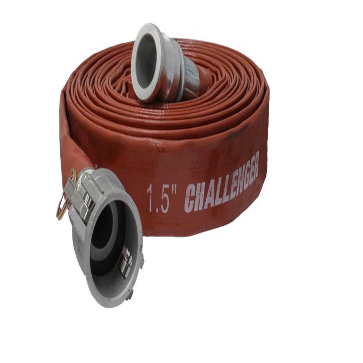 Water Hose - IRP Industrial Rubber Products Brown Layflat Heavy-Duty Water Hose, Various Sizes