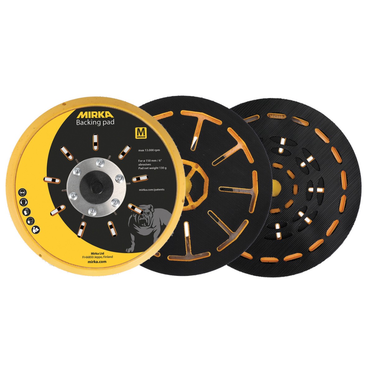 Abrasive Back-up Pad - Mirka Multifit Backing Pad, 916GVMF