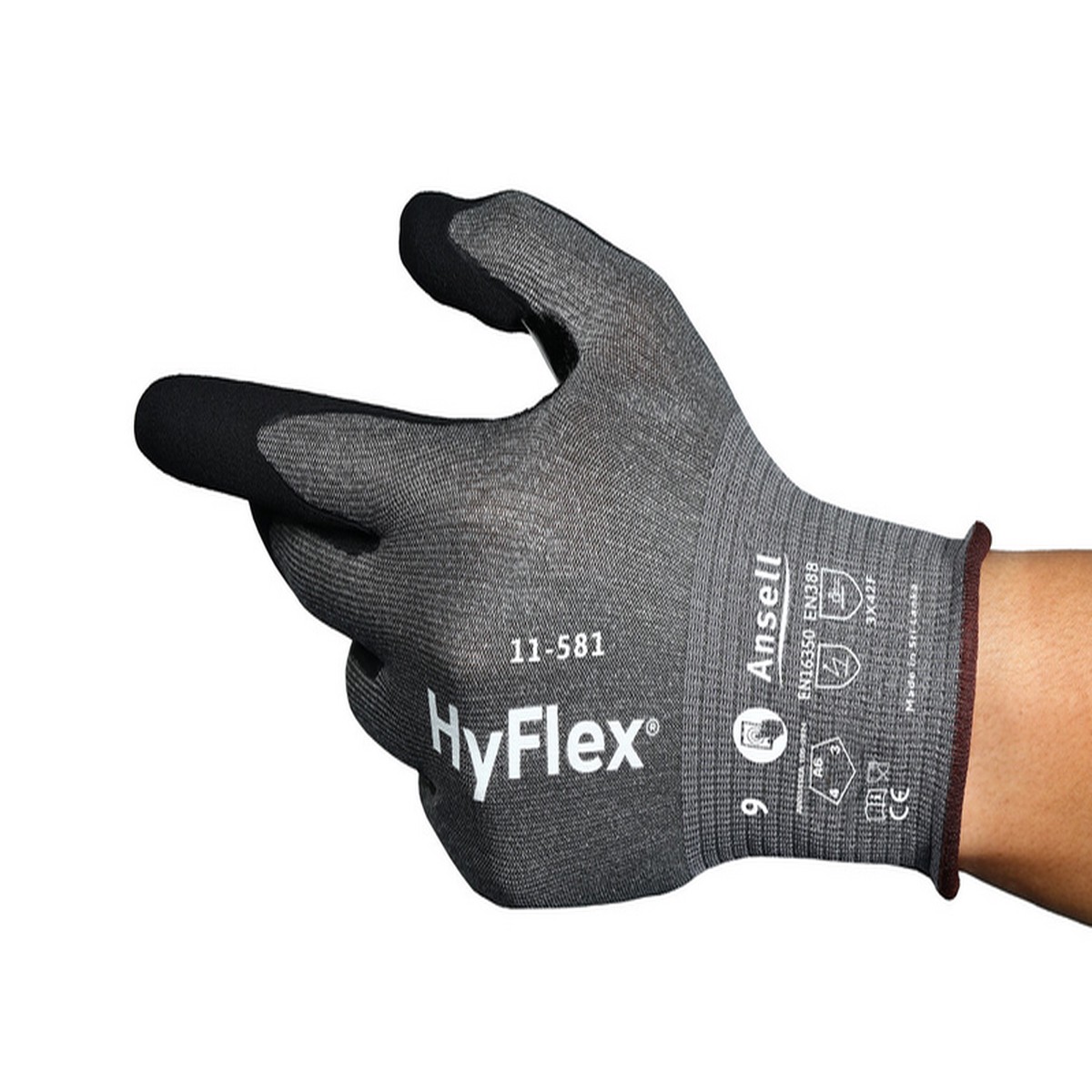 Cut Resistant Gloves - Ansell Hyflex Lightweight Gloves, 11-581