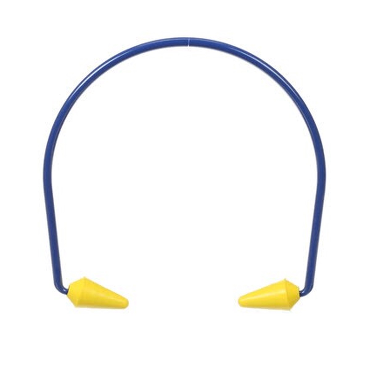 Earplugs - 3M E-A-R Caboflex Banded Hearing Protector Model 600, Blue/Yellow, Uncorded (Box of 10 Pairs), 320-2001