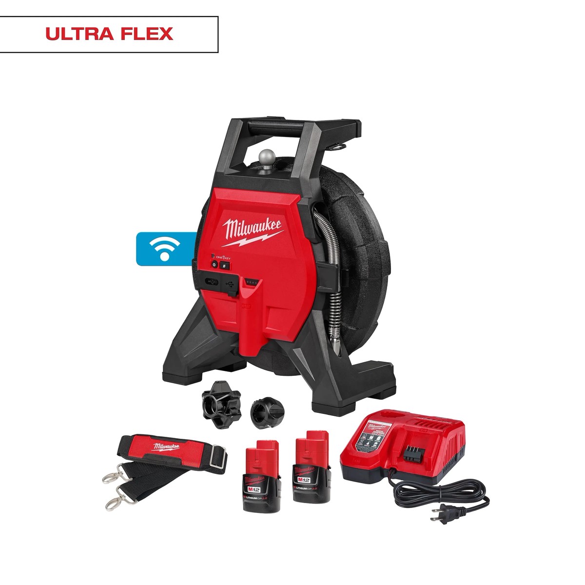 Inspection Camera Kit - Milwaukee M12 65 Ultra Flex Compact Inspection Camera Kit, 3318-22A