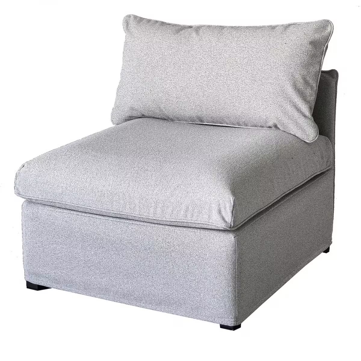 Outdoor Furniture - Patioflare Flexiform Modular Set Outdoor Armless Chair, Grey or Blue, PF11313 / PF11383