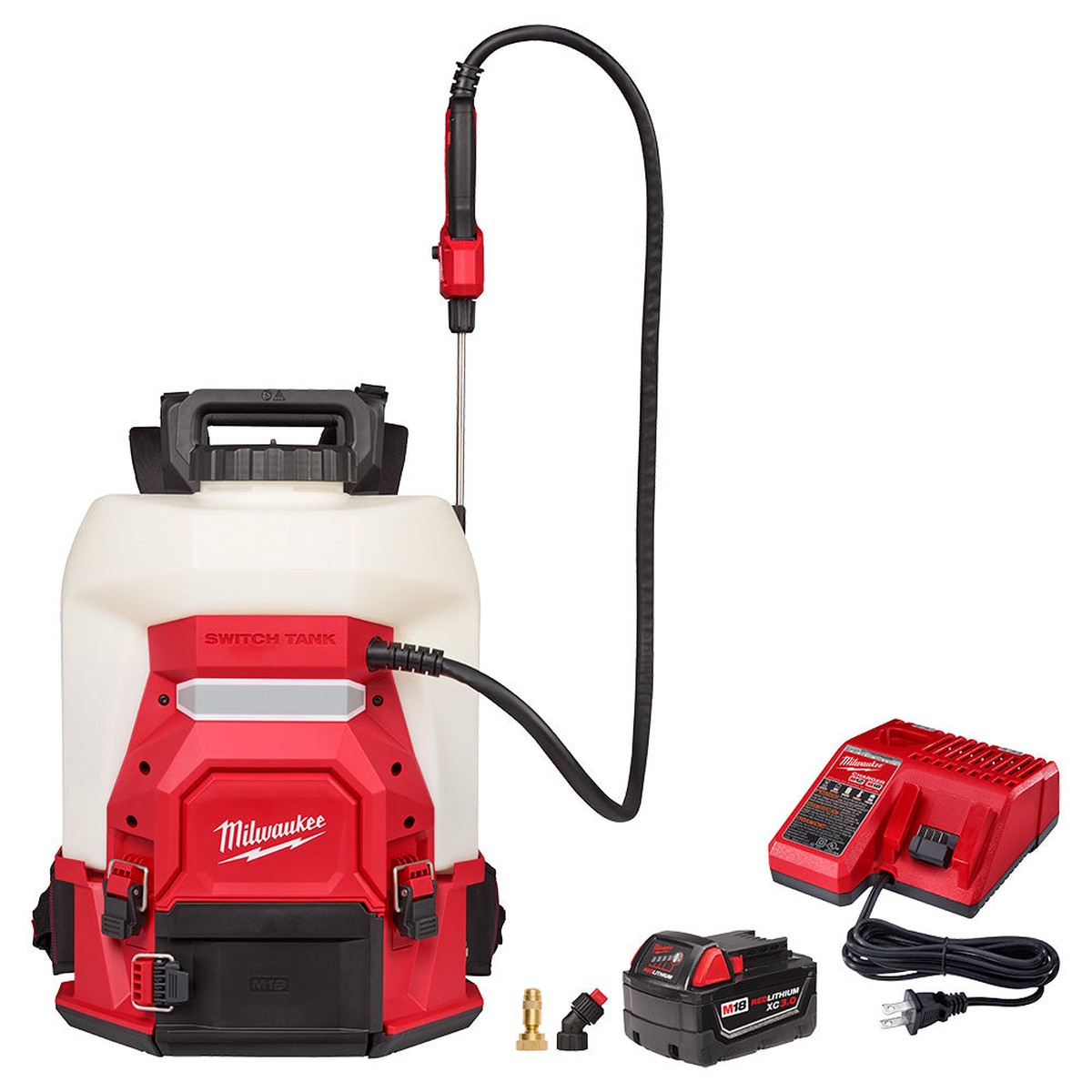 Sprayer Kit - Milwaukee M18 4-Gallon Backpack Sprayer w/ SWITCH TANK Kit, 3019-21PS